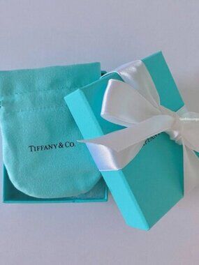 Tiffany & Co. Blue Gift Box, Ribbon, Pouch 3pc Set - NEW